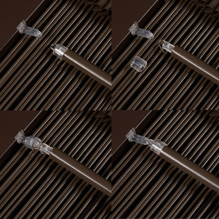 Jaloezie Hout Bruin - Hout - 100x180x5cm (BxHxD)