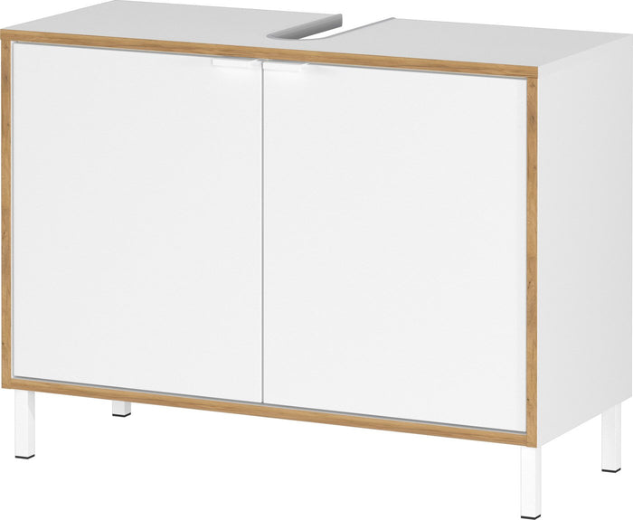 Germania Topeka Wit | Eiken Badmeubel Set Een