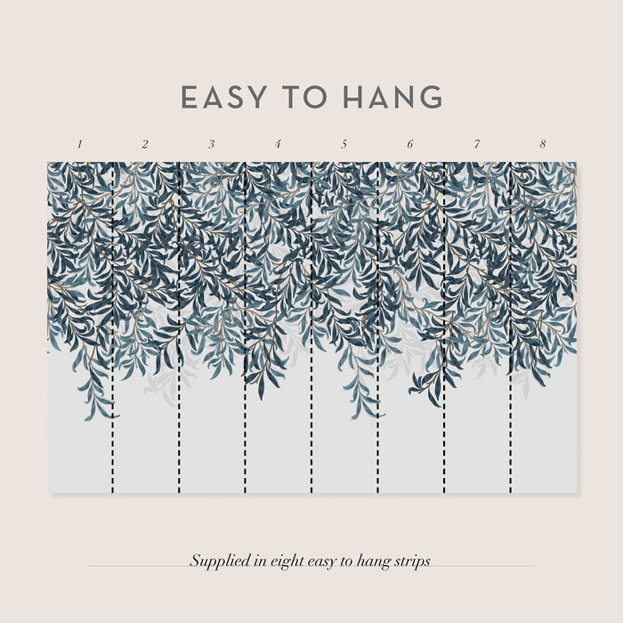 William Morris at Home Fotobehang - Willow Bough Blue - 400x250 cm