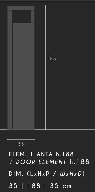 Benvenuto Design Hamburg HG Wit | Eiken Badkamerkast 1-Deur