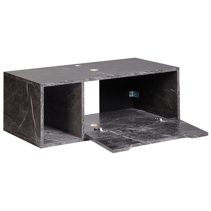 Beliani - CASCAVEL - Badkamerkast - Zwart - 80 x 40 cm - MDP