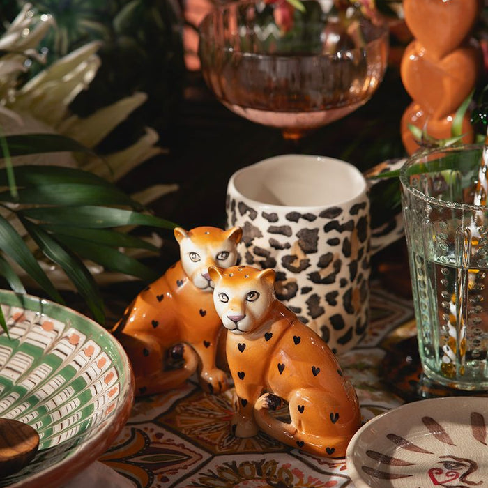 Sissy-Boy Lichtbruine mok met leopard print