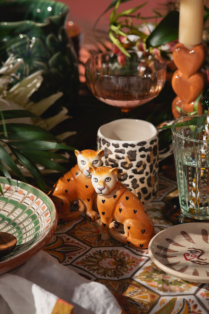 Sissy-Boy Lichtbruine mok met leopard print