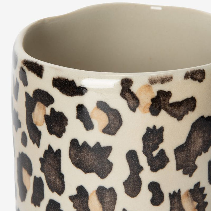 Sissy-Boy Lichtbruine mok met leopard print