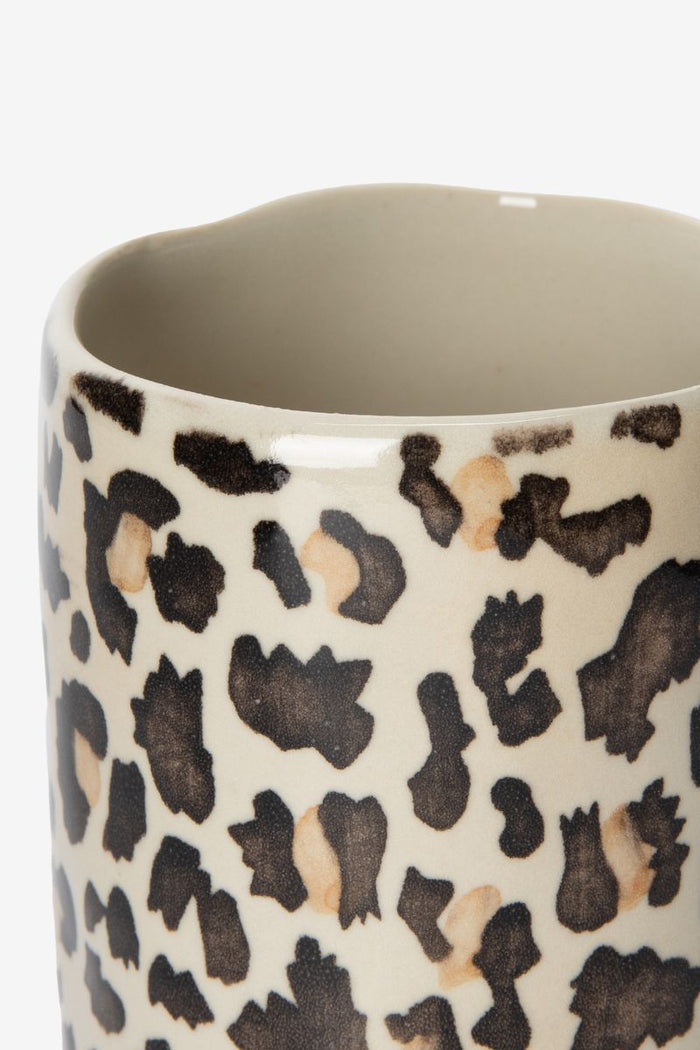 Sissy-Boy Lichtbruine mok met leopard print