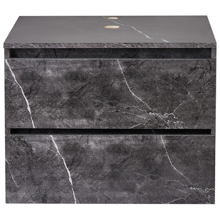 Beliani - SERRA - Badkamerkast - Zwart - 60 x 47 cm - MDP