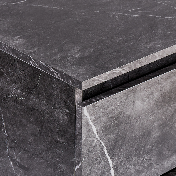 Beliani - SERRA - Badkamerkast - Zwart - 60 x 47 cm - MDP