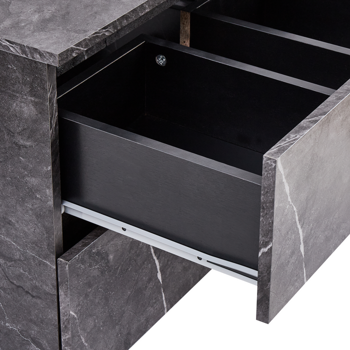 Beliani - SERRA - Badkamerkast - Zwart - 60 x 47 cm - MDP