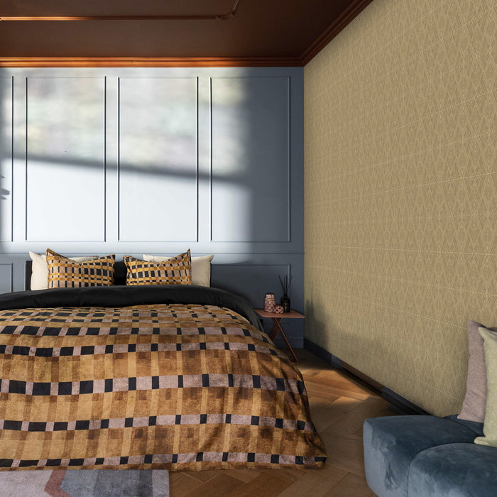 Kayori vliesbehang Kyushu - Goud