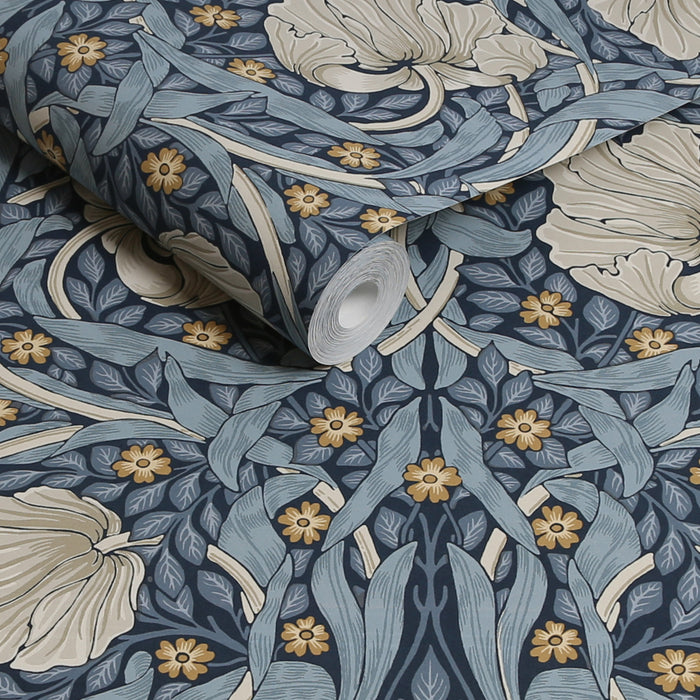 William Morris at Home vliesbehang Pimpernel Blue