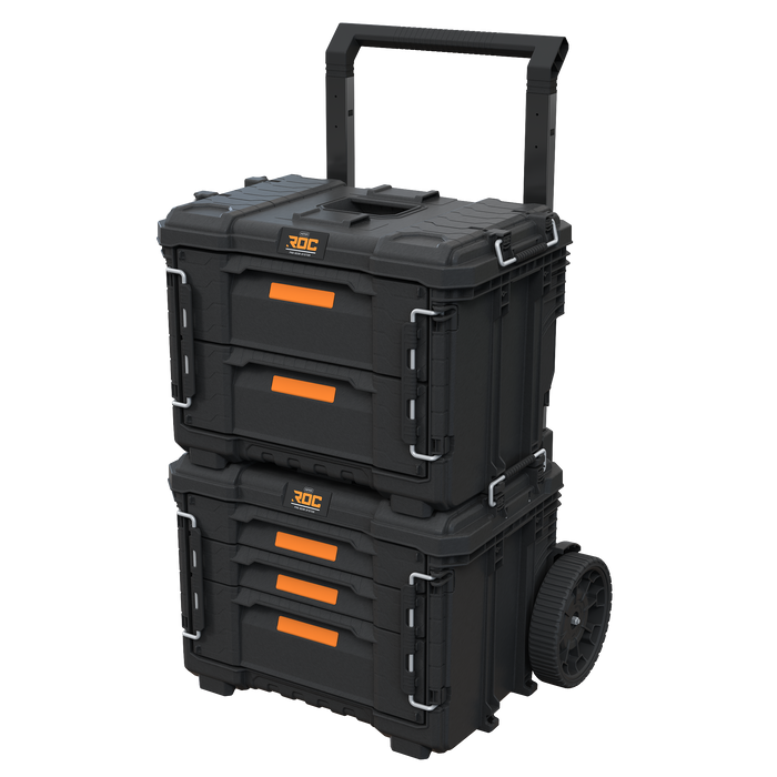 Keter Pro Gear XL Gereedschapswagen met 2 koffers - 5 lades - 64x47x79