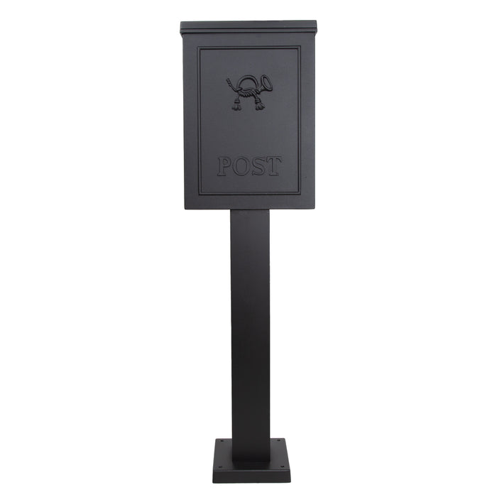 KS Verlichting B9A brievenbus matzwart staand