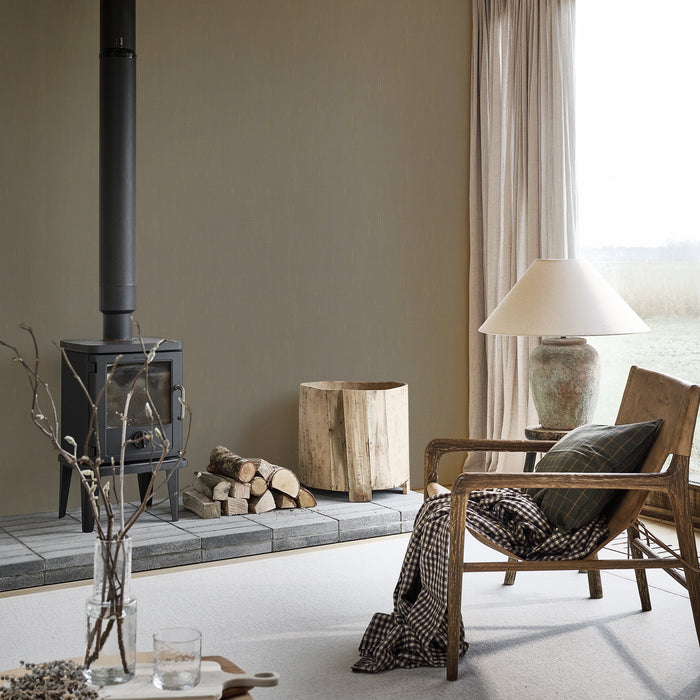 vtwonen vliesbehang - linnen gold - mire