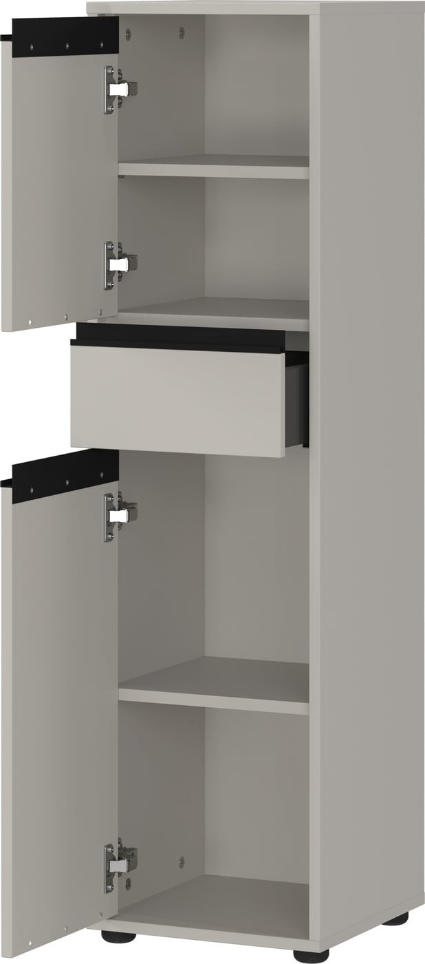 Germania Lemont Steengrijs Badkamerkast Slim H121 cm