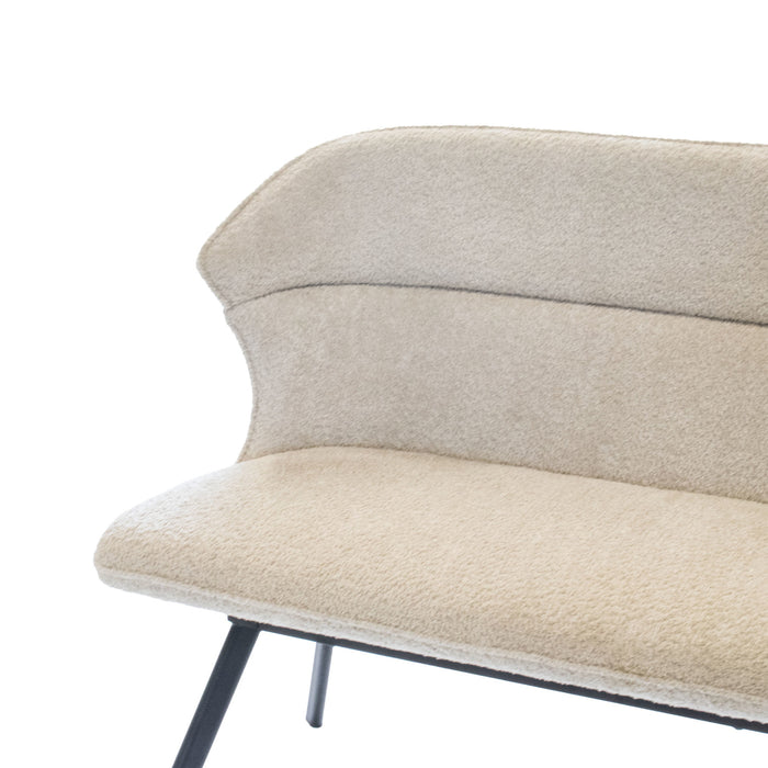 Giga Meubel - Eetkamerbank - Beige Stof - 160x60x88cm - Avery