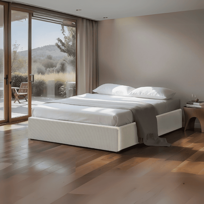 Calicosy - Bed met opbergruimte Romy - 204 cm - Beige