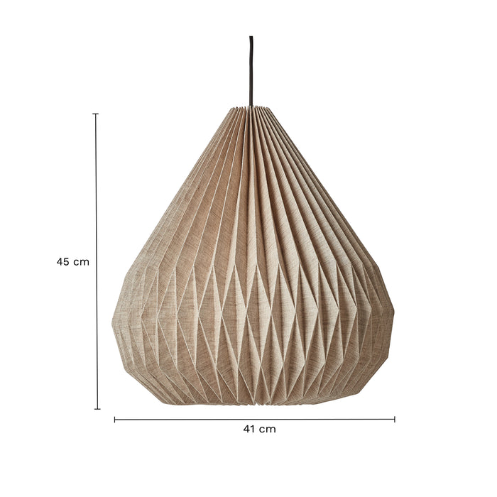 by fonQ Linen Hanglamp Ø 41 cm - Kegel