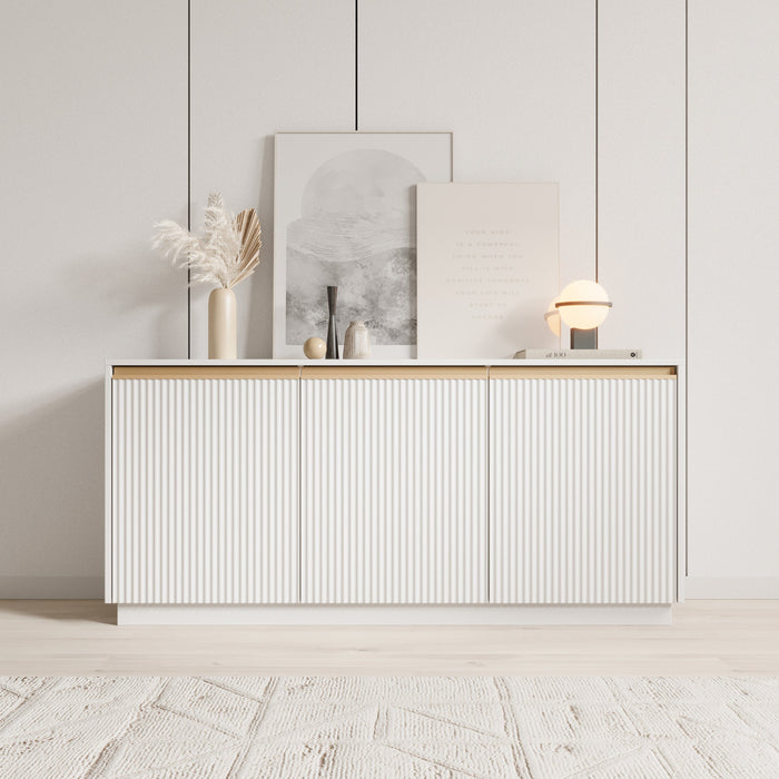 Meubella - Dressoir Remy - Wit - 154 cm