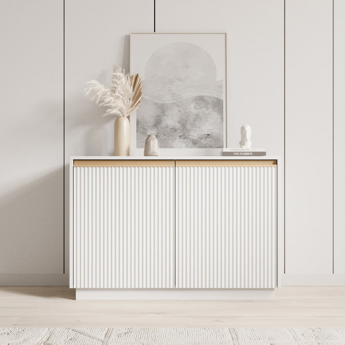 Meubella - Dressoir Remy - Wit - 104 cm