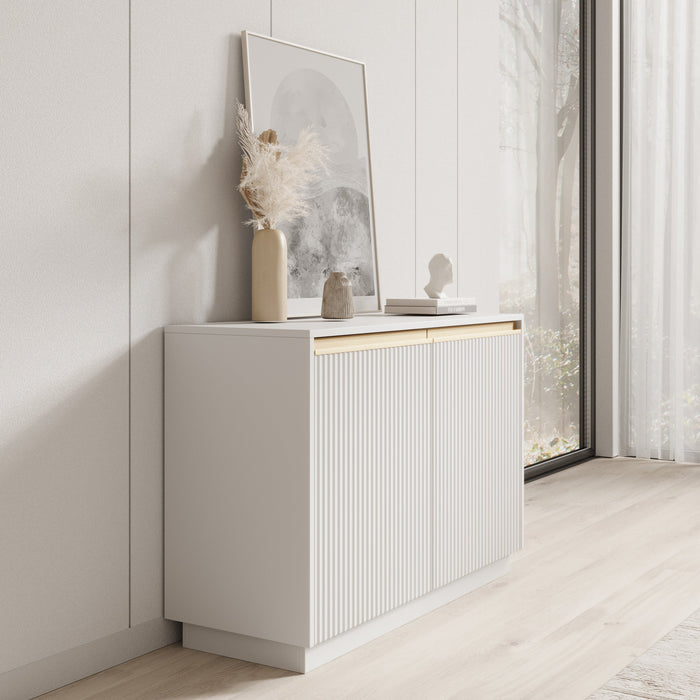 Meubella - Dressoir Remy - Wit - 104 cm