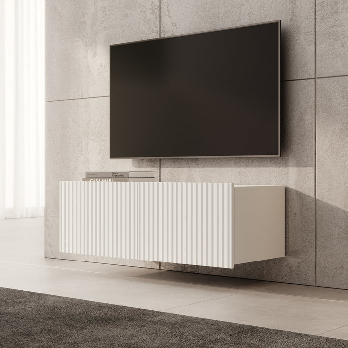Meubella - TV-Meubel Kenderes - Wit - 100 cm