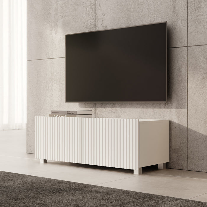 Meubella - TV-Meubel Kenderes - Wit - 100 cm