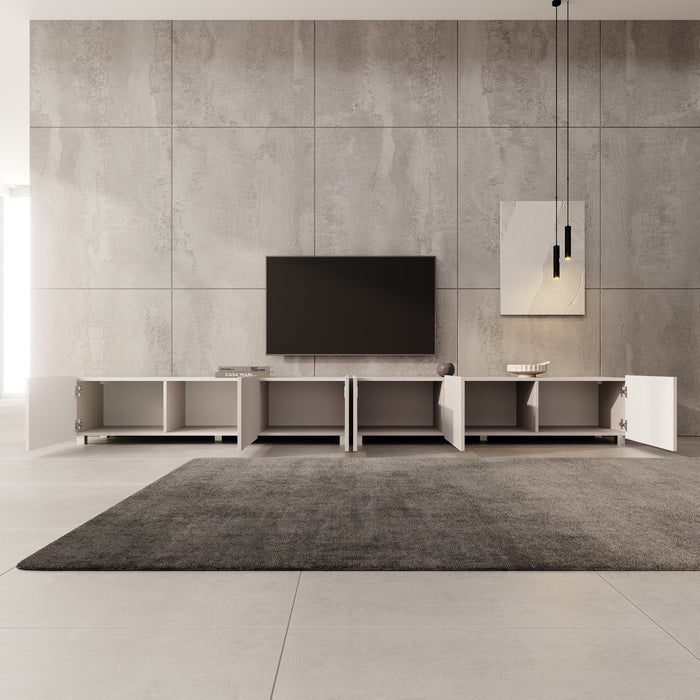 Meubella - TV-Meubel Kenderes - Beige - 300 cm