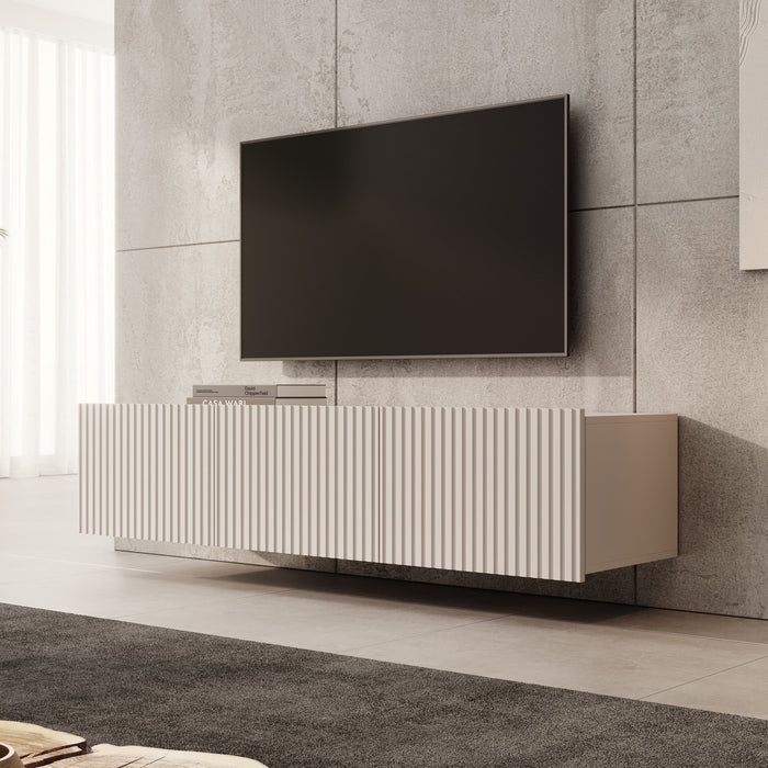 Meubella - TV-Meubel Kenderes - Beige - 150 cm