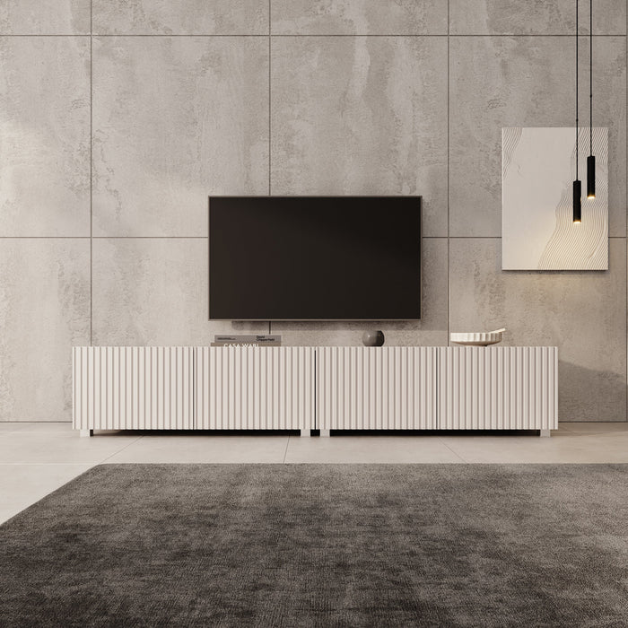 Meubella - TV-Meubel Kenderes - Beige - 200 cm