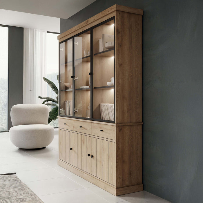 Meubella - Buffetkast Vince 2 - Eiken - 182 cm