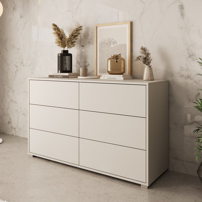 Meubella - Ladekast Gideon - Beige - 120 cm