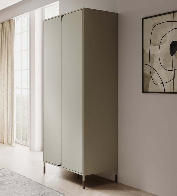 Meubella - Kinderkledingkast Hill - Beige - 92 cm