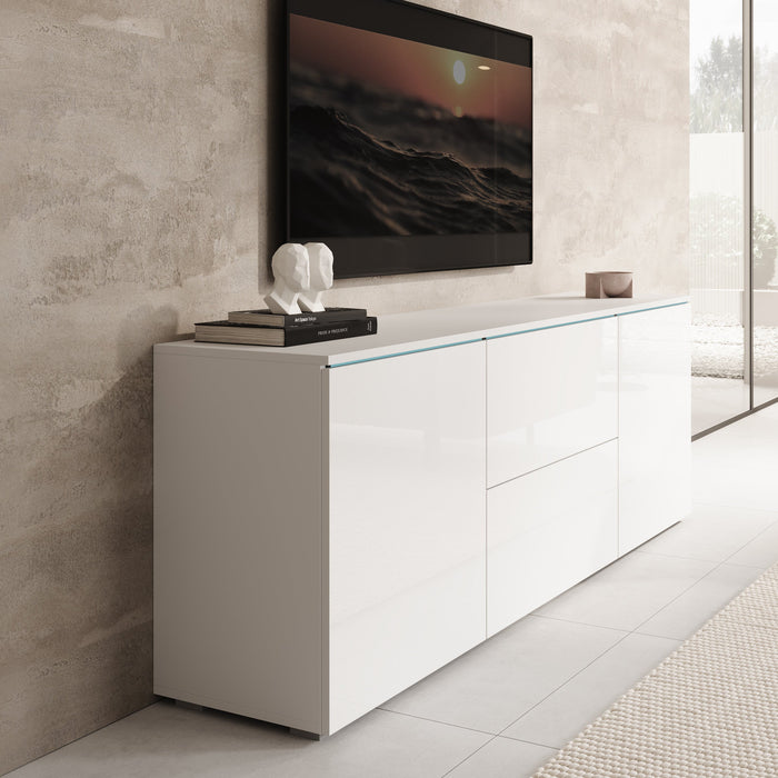 Meubella - TV-Meubel Vico - Wit - 180 cm