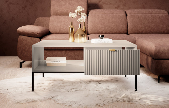 Meubella - Salontafel Navil - Beige - 104 cm