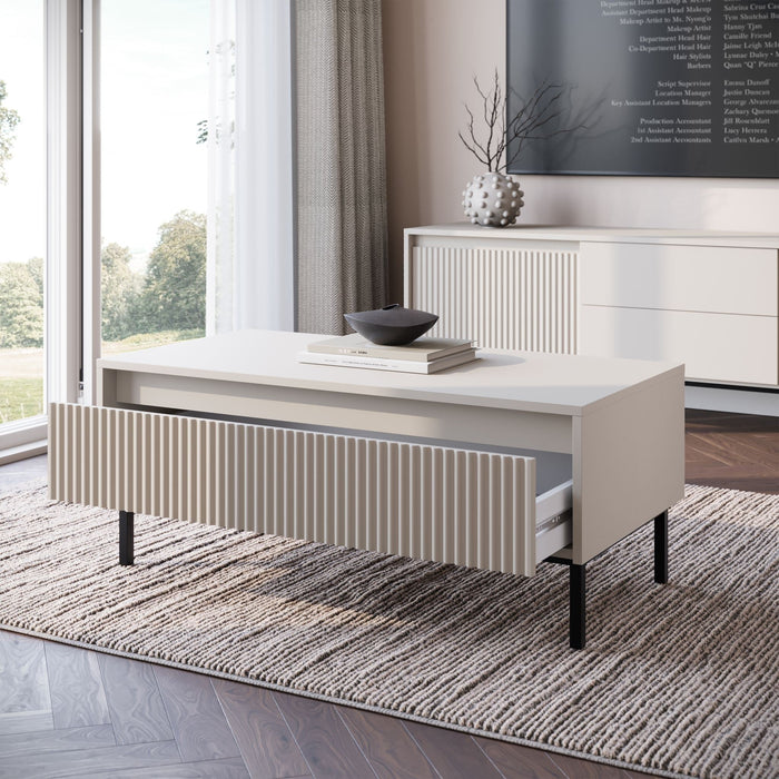 Meubella - Salontafel Orvana - Beige - 100 cm