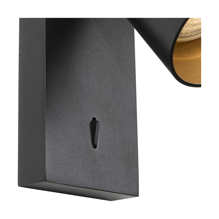 Atmooz Wandlamp Nuo - Zwart Industriele Muurverlichting