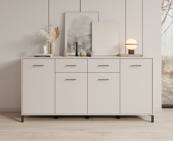 Meubella - Dressoir Vidor - Beige - 183 cm