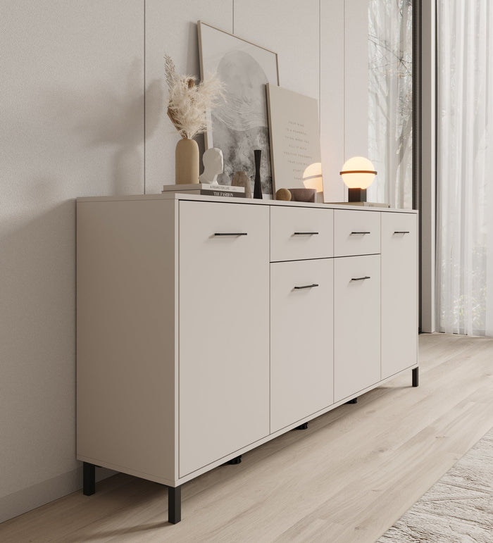 Meubella - Dressoir Vidor - Beige - 183 cm