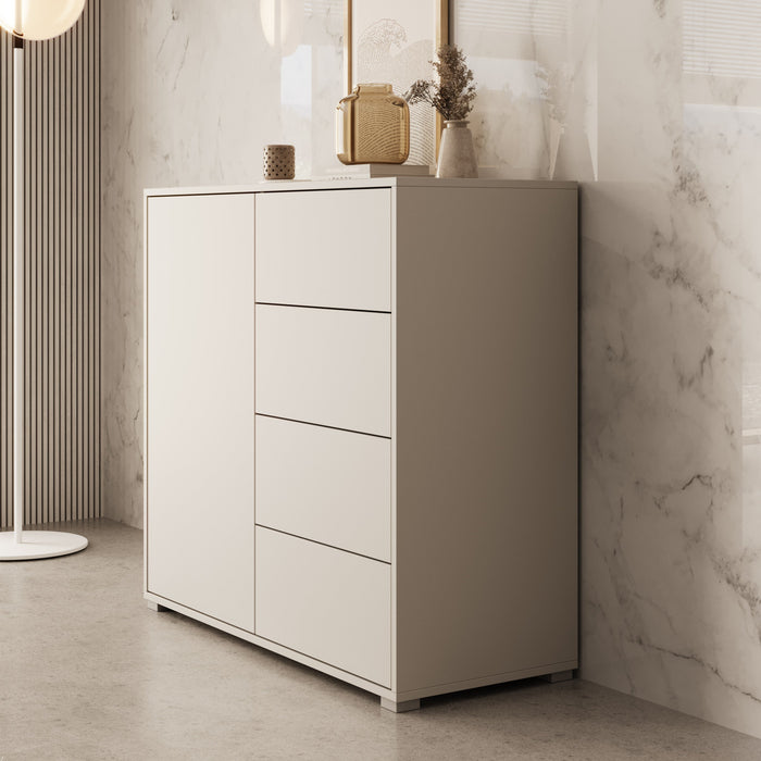 Meubella - Dressoir Gideon - Beige - 100 cm