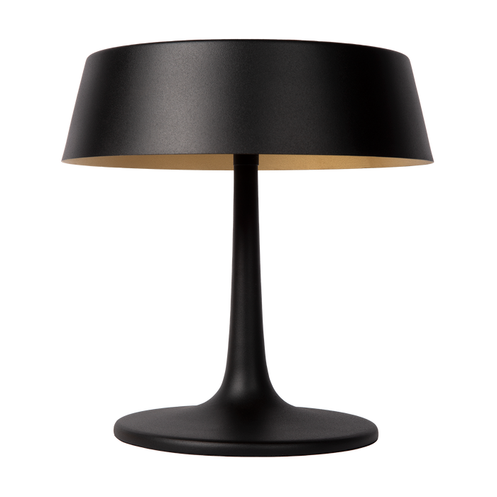 Atmooz - Tafellamp Matcha - Zwart & Goud - Ø 28 cm - Metaal - Dimbaar