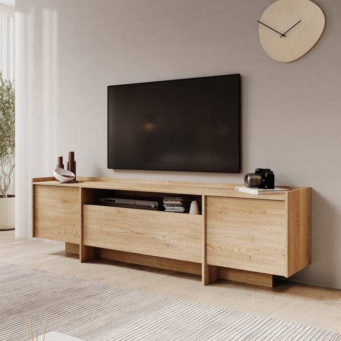 Meubella - TV-Meubel Jaxon - Eiken - 197 cm