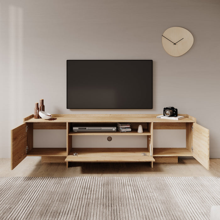 Meubella - TV-Meubel Jaxon - Eiken - 197 cm