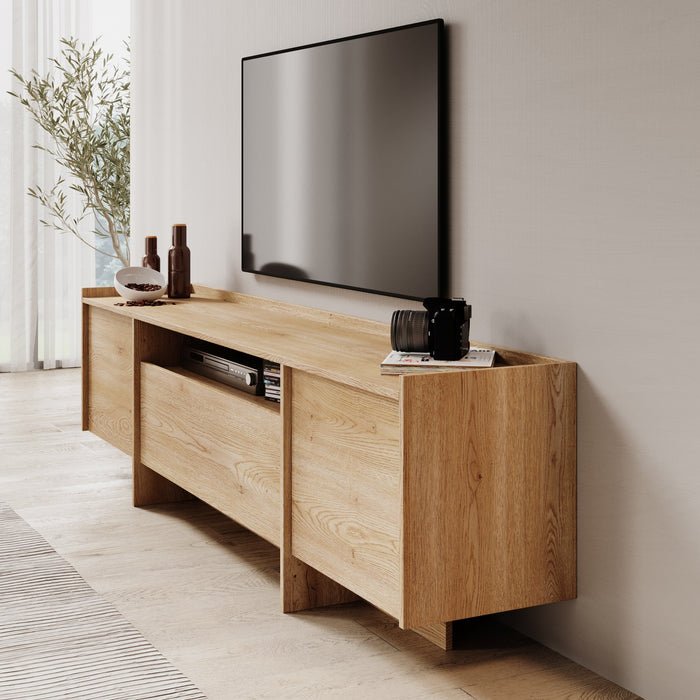 Meubella - TV-Meubel Jaxon - Eiken - 197 cm