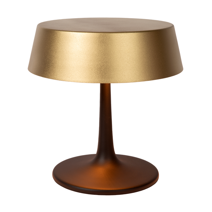 Atmooz - Tafellamp Matcha - Goud & Zwart - Ø 28 cm - Metaal - Dimbaar