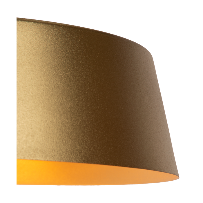 Atmooz - Tafellamp Matcha - Goud & Zwart - Ø 28 cm - Metaal - Dimbaar