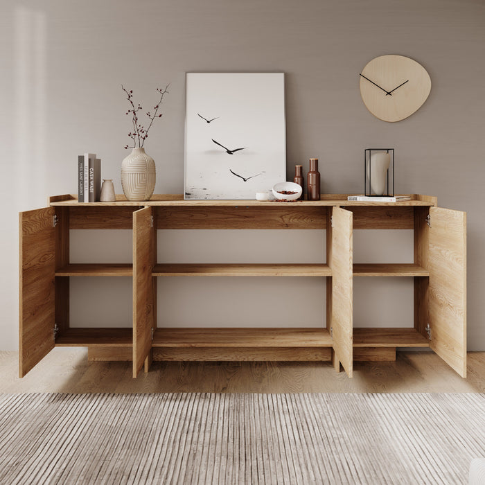 Meubella - Dressoir Jaxon - Eiken - 200 cm