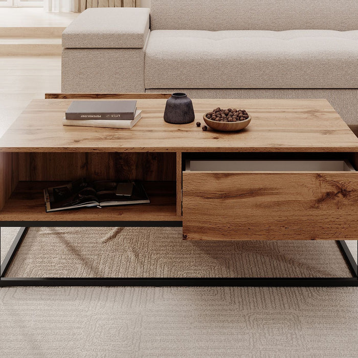 Meubella - Salontafel Delta - Eiken - 120 cm