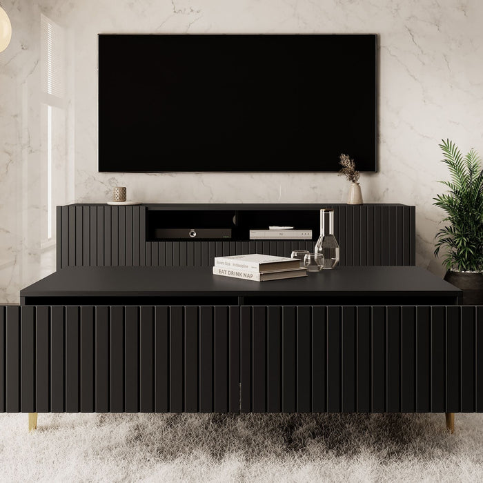 Meubella - Salontafel King - Mat Zwart - 120 cm