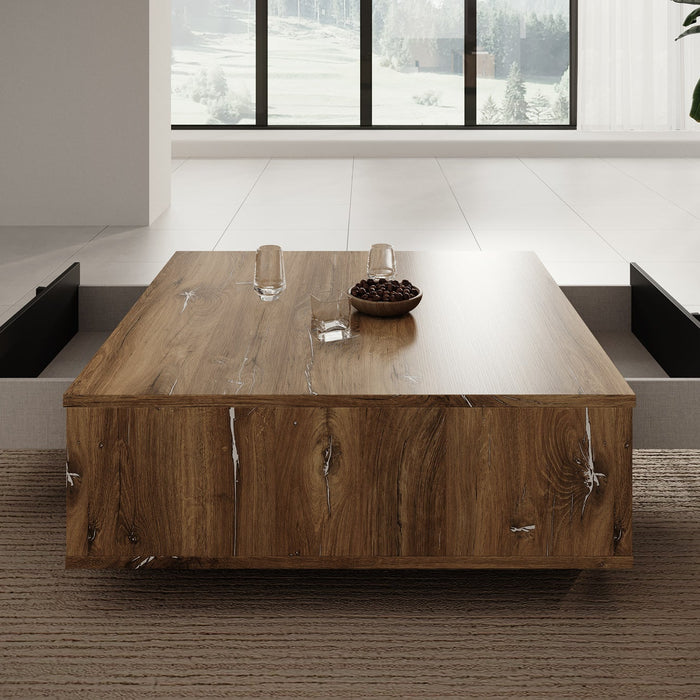 Meubella - Salontafel Jonna - Eiken - 100 cm