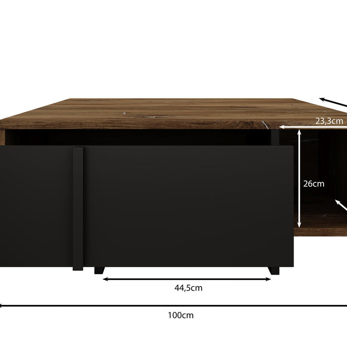 Meubella - Salontafel Jonna - Eiken - 100 cm